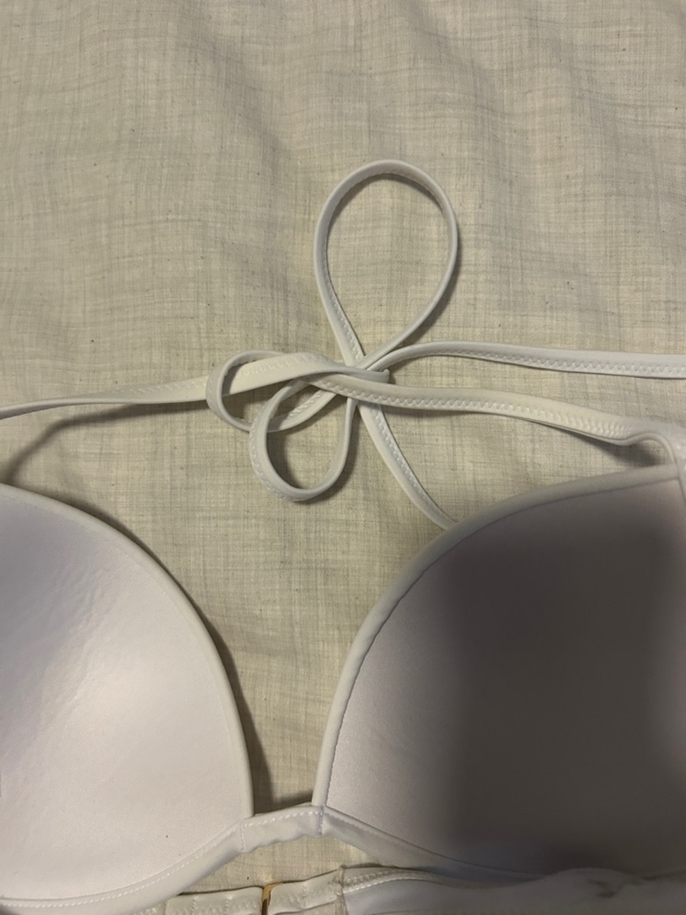 Shade & Shore White Halter Push-Up Bikini Top - Picture 6 of 6